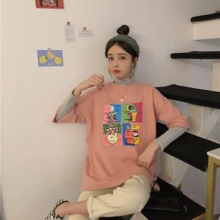 Áo thun unisex Hồng