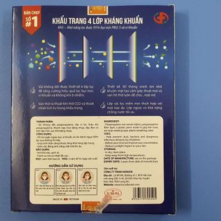KHẨU TRANG 4 LỚP KHÁNG KHUẨN