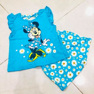 Set bộ thun đùi bé gái họa tiết hoạt hình