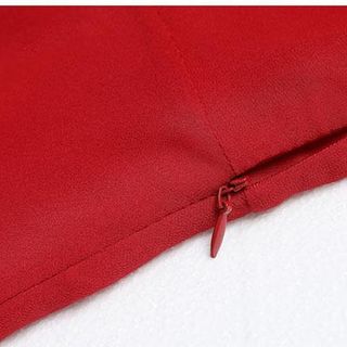 Đầm maxi cổ tim tay cánh tiên màu đỏ có big size