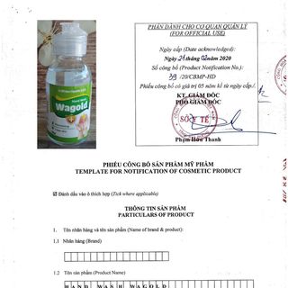 Nước rửa tay khô diệt khuẩn Wagold