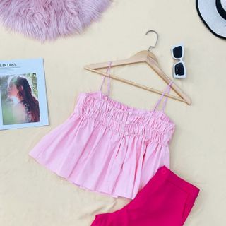 ÁO ỐNG 2 DÂY DÚN VÀ QUẦN LỬNG
