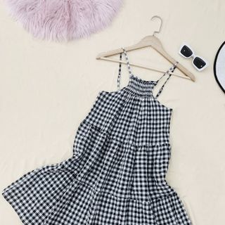 ĐẦM YẾM SỌC CARO 3 TẦNG 2 DÂY
