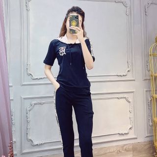 Bộ đồ thể thao phối sọc có nón BT TT39301