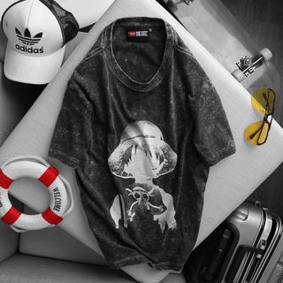 Áo thun Songoku vải wash độc lạ