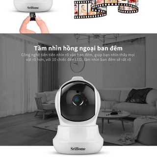 CAMERA IP WIFI SRIHOME SH020 FULL HD 1080P