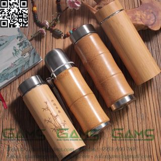 BÌNH GIỮ NHIỆT VỎ TRÚC NẮP INOX