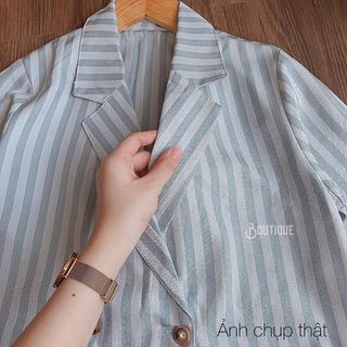 Vest Kẻ Xanh Cao Cấp