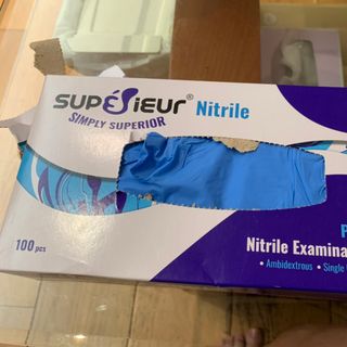 GĂNG TAY Y TẾ NITRI XANH KHÔNG BỘT