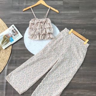 Set lụa voan bèo tầng