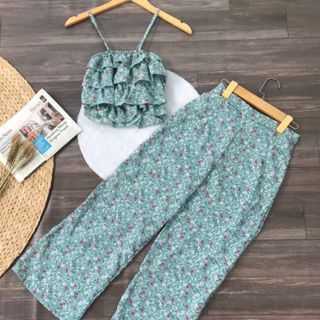 Set lụa voan bèo tầng
