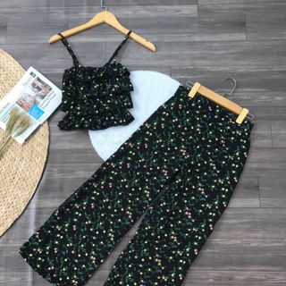 Set lụa voan bèo tầng