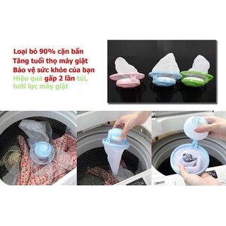 Phao Lọc Rác Máy Giặt Giúp Giữ Lại Cặn Xà Phòng, Sợi Bông, Tóc Hiệu Quả