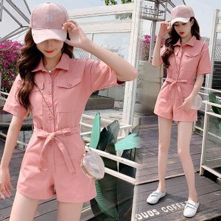 Jumpsuit nữ thời trang, thắt nơ duyên dáng, màu sắc nữ tính NV0212 giá sỉ