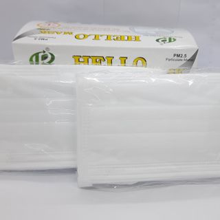 Khẩu trang 4 lớp màu trắng Hello Mask - Thành Phát