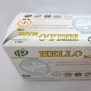 Khẩu trang 4 lớp màu trắng Hello Mask - Thành Phát