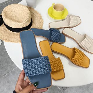 Dép nữ thời trang quai ngang đan thủ công cao cấp - YH167