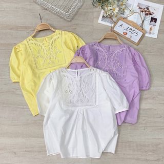 Áo babydoll cổ thêu giá sỉ