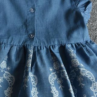 Đầm bé gái , chất cotton 65-35
