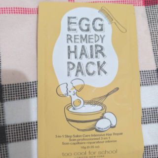 Sample Too Cool For School Egg Remedy Hair Pack 10g