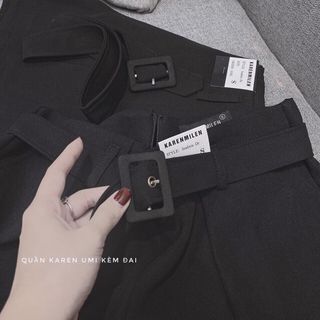 QUẦN SHORT DÁNG GIẢ VÁY CHẤT VITEX KÈM ĐAI SIÊU ĐẸP
