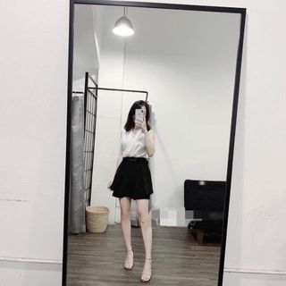 QUẦN SHORT DÁNG GIẢ VÁY CHẤT VITEX KÈM ĐAI SIÊU ĐẸP
