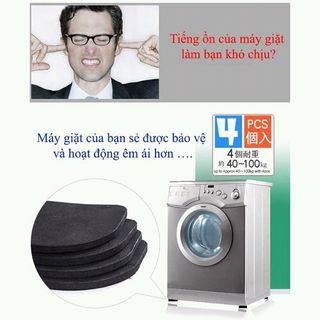 COMBO 4 MIẾNG LÓT CHÂN MÁY GIẶT GIẢM RUNG LẮC