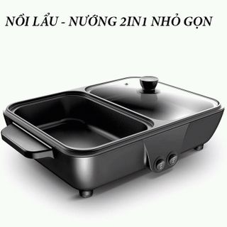 NỒI LẨU NƯỚNG 2 NGĂN TIỆN LỢI