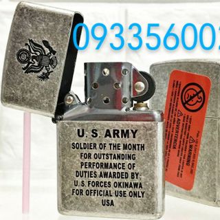 Zippo bạc khắc 3 mặt tem đỏ