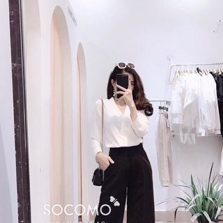 QUẦN SỚ ỐNG SUÔNG KHOÁ LỆ HÔNG SIÊU CHẤT