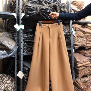 QUẦN SỚ ỐNG RỘNG CẠP CAO DÀI 100CM