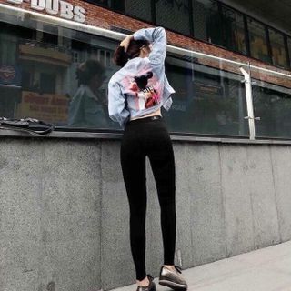 QUẦN LEGGING HỘP CAM CHẤT COTTON CO DÃN 4 CHIỀU