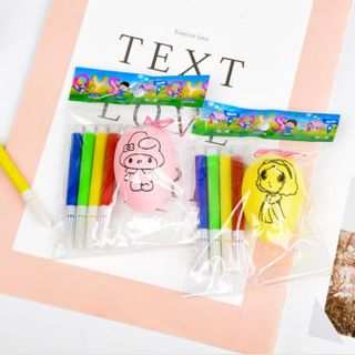 Trứng tô màu gồm 1 trứng và 4 cây bút chỉ 5k8 bộ