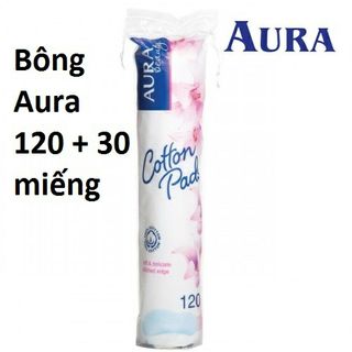 BÔNG TẨY TRANG AURA 150 MIẾNG