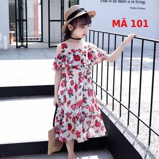 Đầm hoa cục xinh cho bé