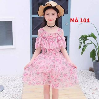 Đầm hoa cục xinh cho bé