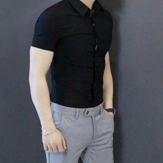 Sơ mi ngắn tay trơn Nam Công Sở