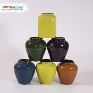 Lu uống bia kiểu mới màu nâu cát 400ml - hình dáng độc lạ bắt mắt - hàng Bát Tràng - XƯỞNG GỐM VIỆT