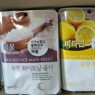 MẶT NẠ RICE ESSENCE MASK SHEET HÃNG NATUREBY HÀN QUỐC