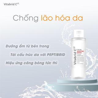 NƯỚC THẦN Vitabrid C12 Facial Boosting Water CHỐNG LÃO HÓA CÙNG HIỆU ỨNG “DA PHỦ SƯƠNG” giá sỉ