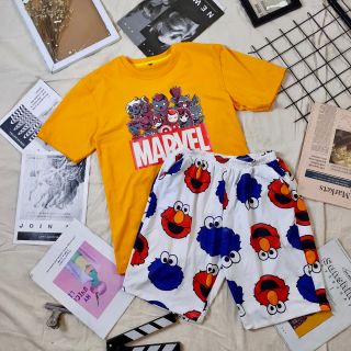 Bộ quần áo cộc cotton đẹp
