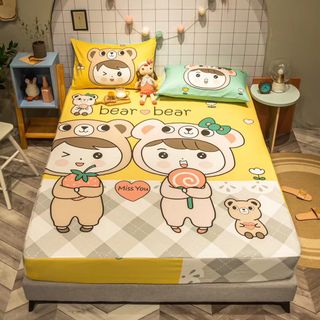 BỘ GA GỐI COTTON 5D JAPAN 3 MÓN