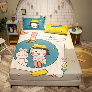 BỘ GA GỐI COTTON 5D JAPAN 3 MÓN