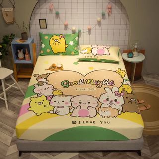 BỘ GA GỐI COTTON 5D JAPAN 3 MÓN