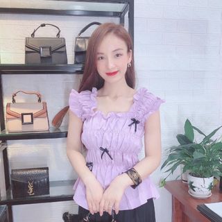 Áo kiểu , chất mềm mịn co giãn