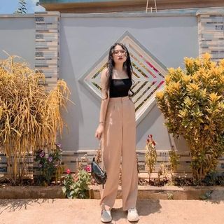 Quần suông rộng trơn gồm 8 màu