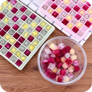 Combo 2 Khay Làm Đá Viên Tủ Lạnh Bằng Nhựa Dẻo 60 Ngăn