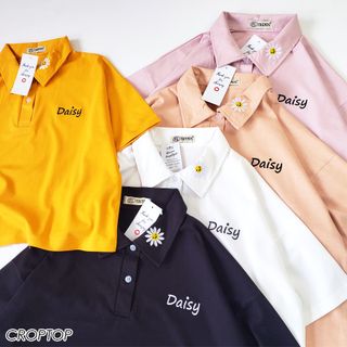 Áo thun cổ trụ form áo croptop freesize 45~70kg