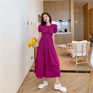 Váy thiết kế kiểu Pháp nơ lưng cho nữ (mã 50)