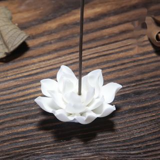 Hoa sen trắng , hoa sen gốm sứ